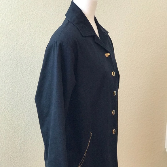 💖HOST PICK💖St. John Sport Black Trench Coat NWOT - Picture 2 of 5